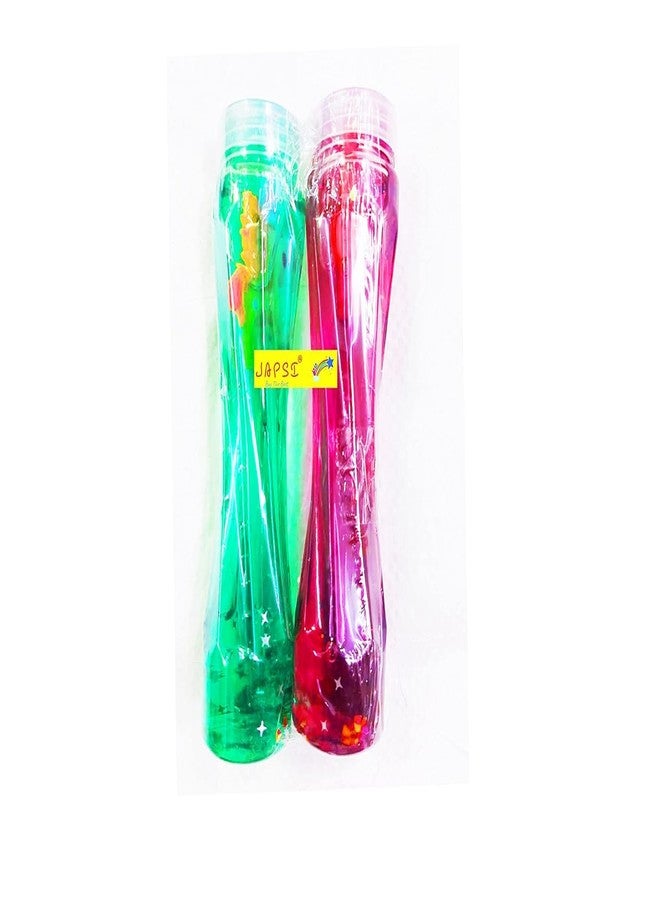 JAPSI Unicorn Glitter Slime, Pack of 2, Red and Yellow, Crystal Mud Stress Relief Toy for Kids Age 5+ - Image 2